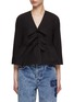 Main View - Click To Enlarge - GANNI - Tie String Peplum Blouse