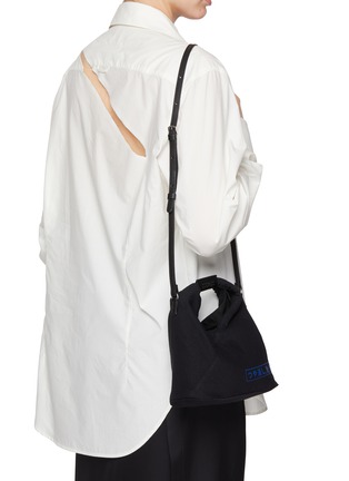 Figure View - Click To Enlarge - MM6 MAISON MARGIELA - Classic Japanese Jersey Crossbody Bag