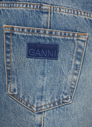  - GANNI - Sparkle Logo Denim Mini Skirt