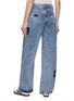 Back View - Click To Enlarge - GANNI - Izey Logo Patch Jeans
