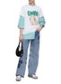 Figure View - Click To Enlarge - GANNI - Izey Logo Patch Jeans