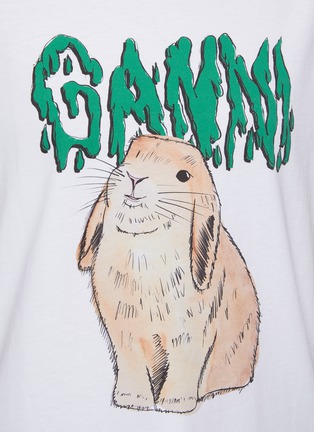  - GANNI - Bunny Print Relaxed T-Shirt