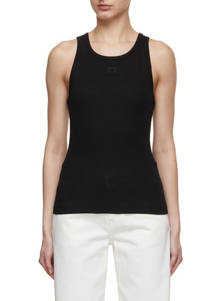 Main View - Click To Enlarge - GANNI - Logo Patch Tank Top