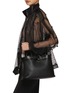 Figure View - Click To Enlarge - PRADA - Medium Buckle Leather Shoulder Bag