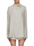 Main View - Click To Enlarge - LE KASHA - Pinstripe Silk Shirt