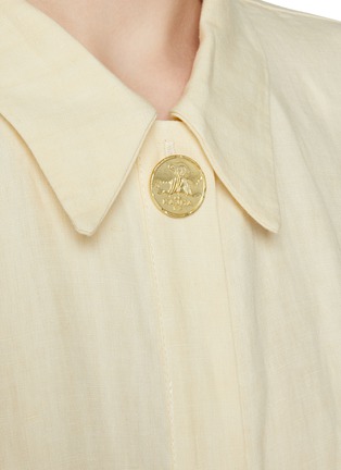  - LE KASHA - Belted Linen Shirt Dress