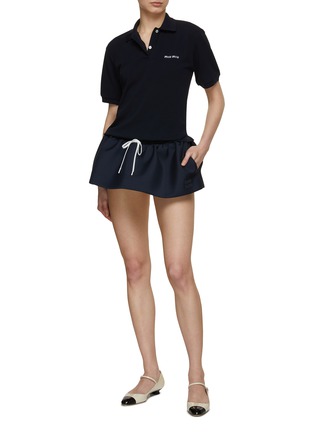 Figure View - Click To Enlarge - MIU MIU - Flounce Mini Skirt