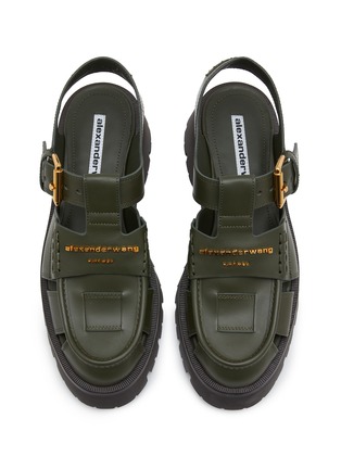 Detail View - Click To Enlarge - ALEXANDER WANG - Carter Cage Leather Sandals