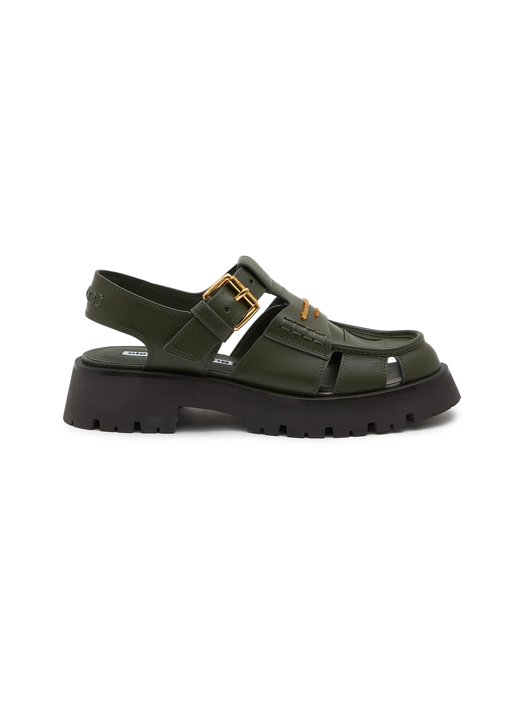 Carter Cage Leather Sandals