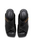 Detail View - Click To Enlarge - ALEXANDER WANG - Float Criss-Cross Leather Platform Sandals