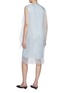 Back View - Click To Enlarge - PRADA - Sheer Tiered Technical Voile Dress