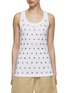 Main View - Click To Enlarge - PRADA - All Over Grommet Detail Tank Top