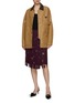 Figure View - Click To Enlarge - PRADA - Hand Studded Fringed Skirt