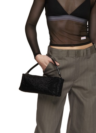 Figure View - Click To Enlarge - ALEXANDER WANG - Heiress Flex Rhinestone Embellished Bag