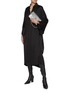 Figure View - Click To Enlarge - BALENCIAGA - Logo Jacquard Wrap Front Dress