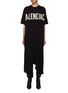 Main View - Click To Enlarge - BALENCIAGA - Masking Tape Logo Cotton Jersey Dress