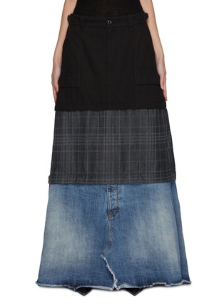 Main View - Click To Enlarge - BALENCIAGA - Tiered Maxi Skirt
