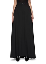 スカート BALENCIAGA Long wool skirt Black  773547TPT24 BALENCIAGA Wrap-effect wool-gabardine maxi skirt | NET-A-PORTER