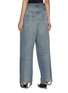 Back View - Click To Enlarge - BALENCIAGA - Shoestring Tie Waist Light Washed Jeans