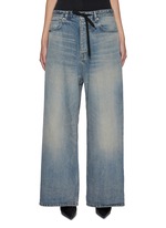 BALENCIAGA | Shoestring Tie Waist Light Washed Jeans | Women