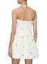 Back View - Click To Enlarge - MING MA - Halter Neck Embroidered Mini Dress