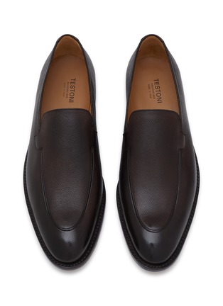 Detail View - Click To Enlarge - TESTONI - Valdobbiadene P.rapid Leather Loafers