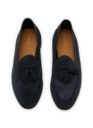 Detail View - Click To Enlarge - BAUDOIN & LANGE - Sagan Classic Tassels Suede Loafers