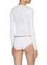 Back View - Click To Enlarge - ALEXANDERWANG - Ribbed Long Sleeve Crewneck Cotton T-Shirt