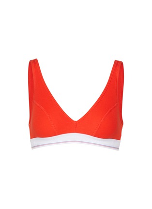 Main View - Click To Enlarge - ALEXANDERWANG - V-Neck Ribbed Bralette