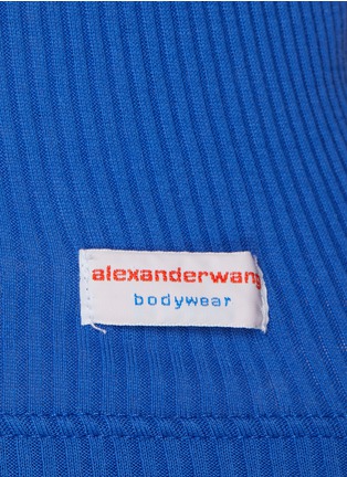  - ALEXANDERWANG - Classic Ribbed Racerback Cotton Tank Top