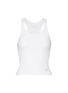 Main View - Click To Enlarge - ALEXANDERWANG - Classic Ribbed Racerback Cotton Tank Top