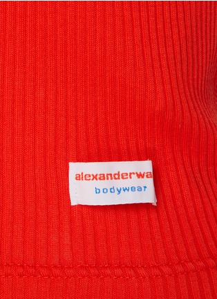  - ALEXANDERWANG - Ribbed Crewneck Cotton T-Shirt