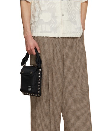 Figure View - Click To Enlarge - TOGA ARCHIVES X PORTER - Stud Embellished Crossbody Pouch