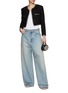 Figure View - Click To Enlarge - MO&CO. - Chain Trim Cropped Jacket