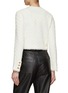 Back View - Click To Enlarge - MO&CO. - Frayed Trim Cropped Jacket