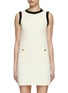 Main View - Click To Enlarge - MO&CO. - Contrast Trim Mini Dress