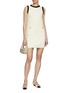 Figure View - Click To Enlarge - MO&CO. - Contrast Trim Mini Dress