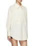 Detail View - Click To Enlarge - MO&CO. - Detachable Tank Top Oversized Shirt