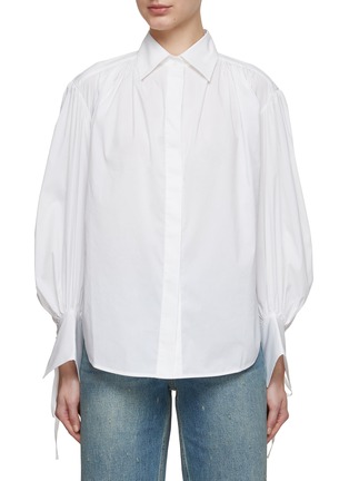 Main View - Click To Enlarge - MO&CO. - Tied Cuff Shirt