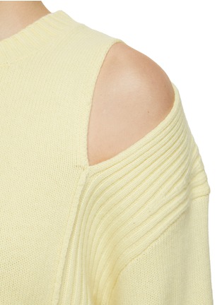  - MO&CO. - Cold Shoulder Wool Sweater