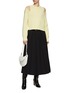 Figure View - Click To Enlarge - MO&CO. - Cold Shoulder Wool Sweater