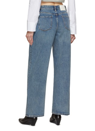 Back View - Click To Enlarge - MO&CO. - Braided Trim Jeans