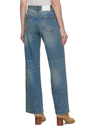 Back View - Click To Enlarge - MO&CO. - Splash Detail Wide Leg Jeans