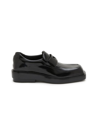 Main View - Click To Enlarge - PRADA - Fender Leather Loafers