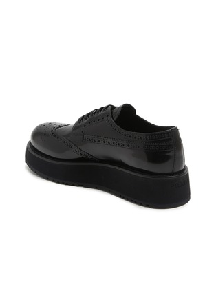  - PRADA - Spazzolato Brushed Leather Derbies
