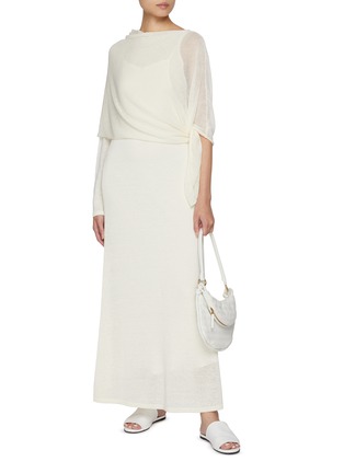 Figure View - Click To Enlarge - RUOHAN - Knit Cape Dress