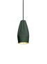 Main View - Click To Enlarge - MARSET - Pleat Box 13 Pendant — Dark Green/Gold