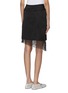 Back View - Click To Enlarge - JACQUES WEI - Mesh Layered Midi Skirt