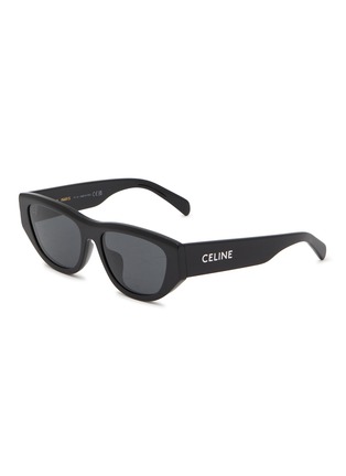 Main View - Click To Enlarge - CELINE - Monochroms Acetate Round Sunglasses