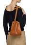Figure View - Click To Enlarge - MIU MIU - Small Leather Bucket Bag